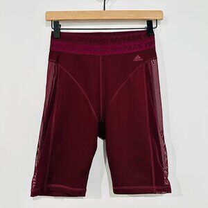 Adidas x Ivy Park Maroon Red Cycling Shorts Womens Small Beyonce Drip 1 Sporty